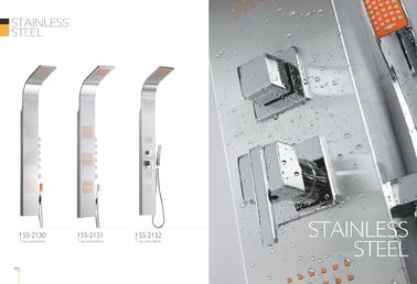 Appartamenti/tipo di isolato del pannello della doccia dell'acciaio inossidabile stanze del modello