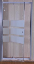 Porte di vetro della doccia della cerniera del perno di serigrafia certificazione dello SGS del CE da 900 x 1850 millimetri