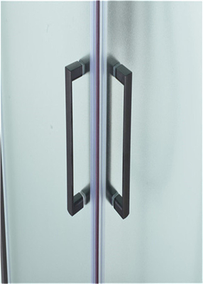 I cubicoli della doccia del quadrante di isolato con vetro temperato trasparente hanno riparato l'alluminio del nero del pannello