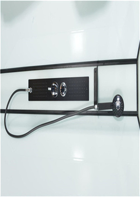 I cubicoli della doccia del quadrante di isolato con vetro temperato trasparente hanno riparato l'alluminio del nero del pannello